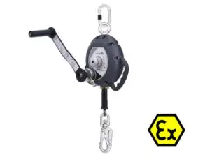 Anticaídas de cable con torno rescate KALYPSO