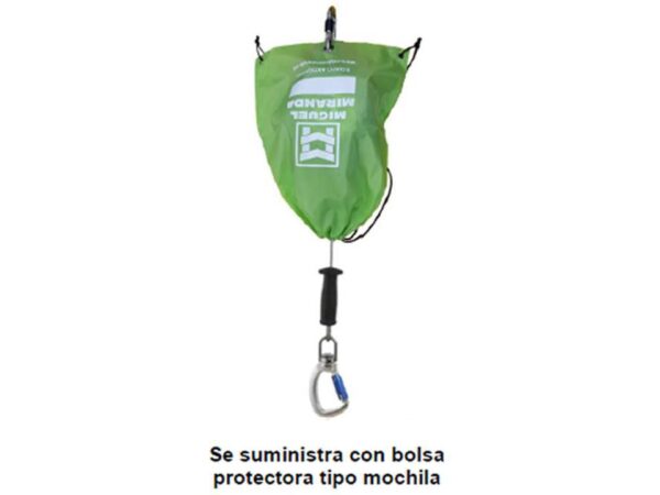 Retráctil de cable inox RV-BALLSS-06m  Vertical