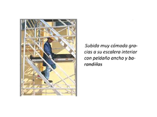 Andamio de subida extra-cómoda y segura TEMPO CONF