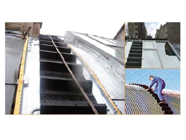 Escalera de goma amoldable
