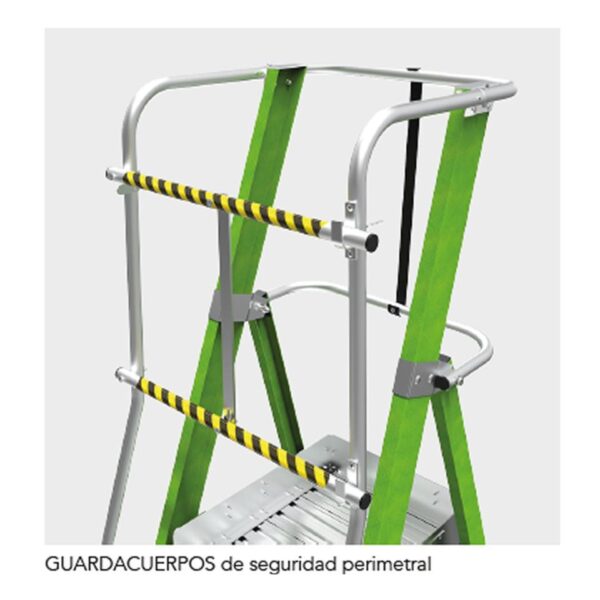 Escalera móvil de fibra de vidrio STADIUM