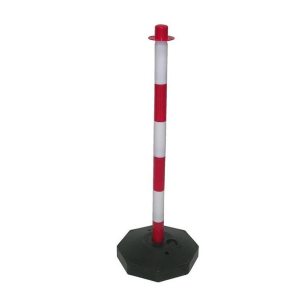 Poste rellenable blanco/rojo