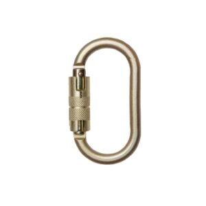 Mosquetón de acero cincado con automático AA011T